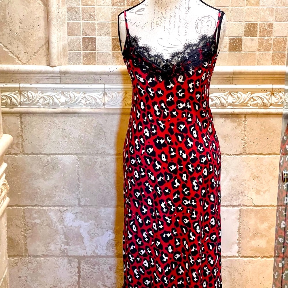 Zara leopard print camisole midi dress - Picture 3 of 10